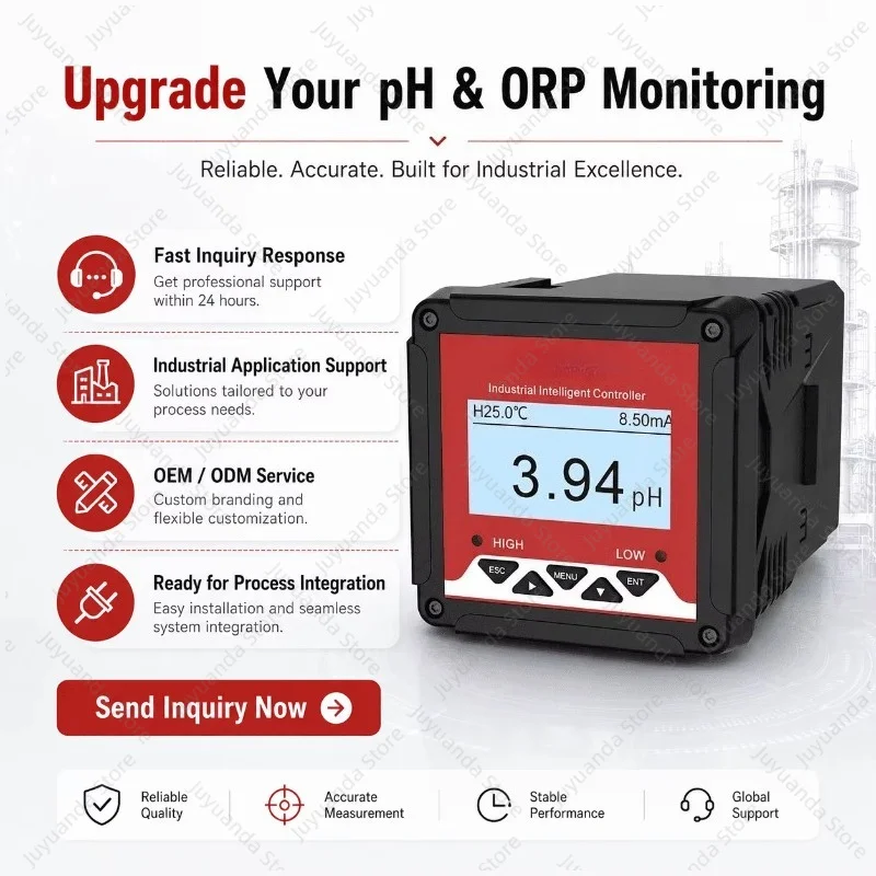 OEM/ODM B2B Wholesale PH ORP Redox Meter Compatible with DCS SCADA for Chemical Plant Liquid Monitoring
