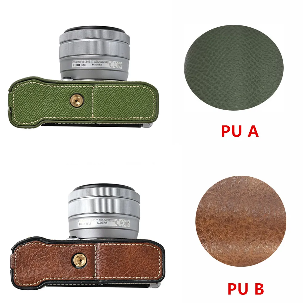 Leather / PU Base Bag Half Case Kit Protector for Fuji X-M5 Camera