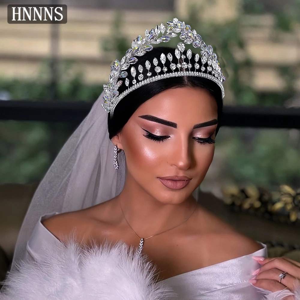 

TOPQUEEN Bridal Wedding Crown Headband Handmade Rhinestone Making Luxurious Ladies' Banquet Dance Party Hair Accessories YXA409