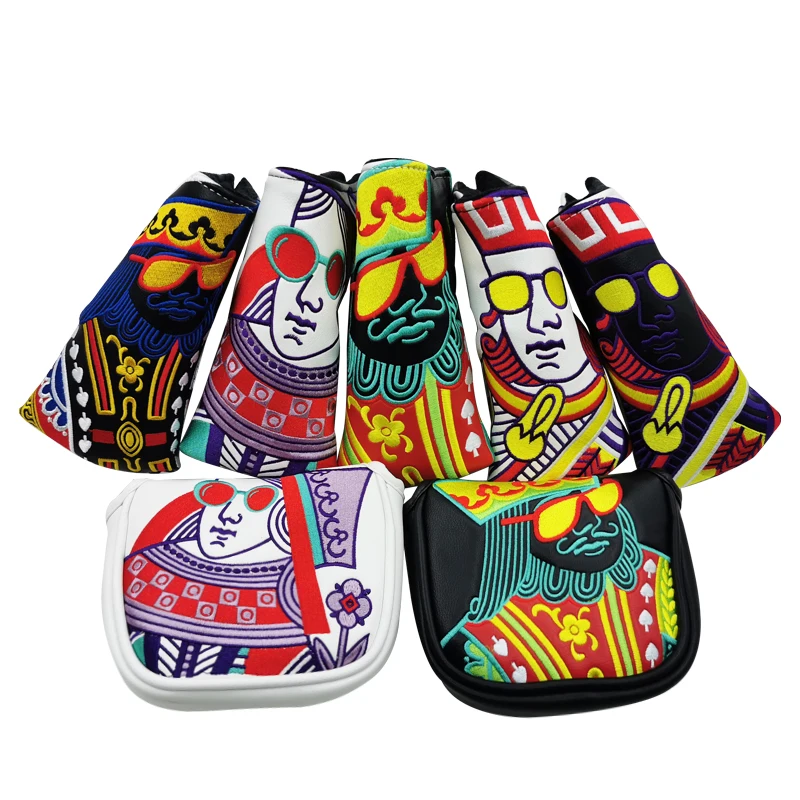 Kings and queens and knights Golf Club Putter Headcovers Driver Woods Hybrid  Golf club head protective sleeve