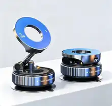 진공 자석 차량용 거치대 업그레이드 버전 다각도 조절 강력 자석 흡착식 접이식 차량용 네비게이션 폰 홀더