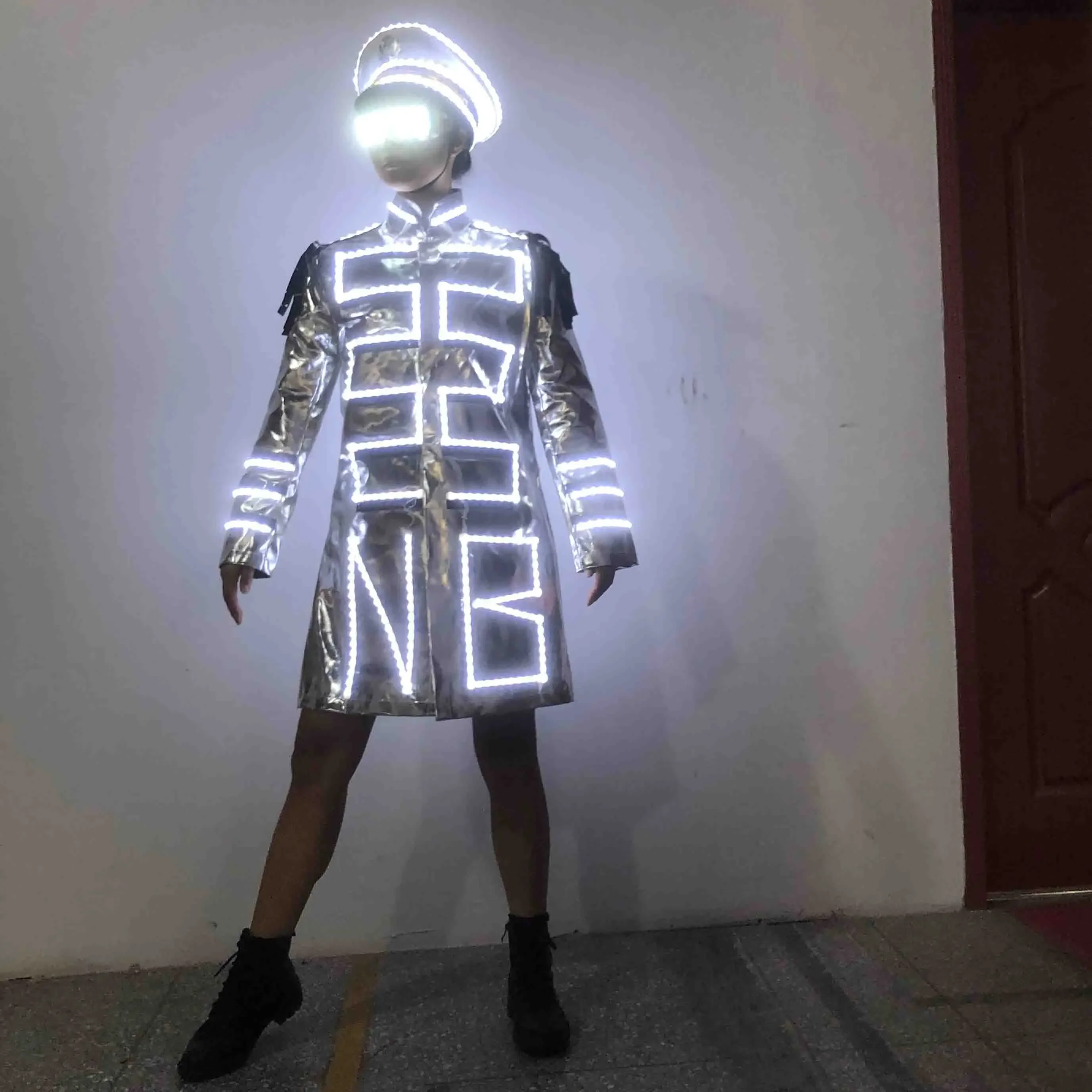 

Night Club Party Performance Wear LED Dance Costume