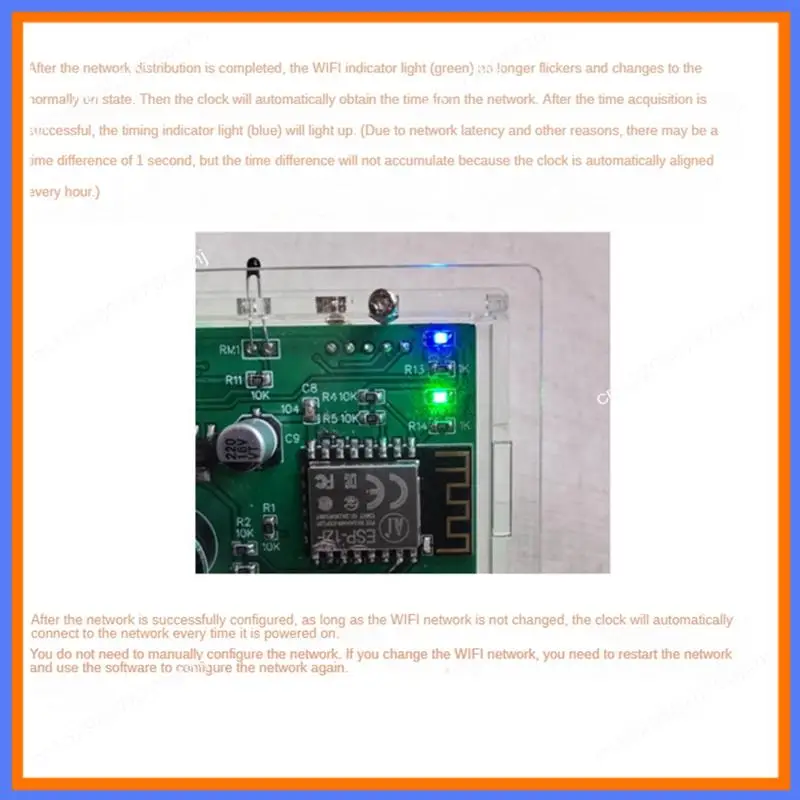

BAAE ESP8266 WIFI часы PCB + электронные компоненты + акриловые светодиодные матричные часы КРАСНЫЙ ЗЕЛЕНЫЙ ЧАС Дисплей