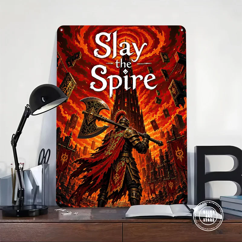 Slay the Spire Game Art Metal Poster Perfect Gift for Fans Lovers Customized Wall Art Metal Sign for Decoration Room Ornaments