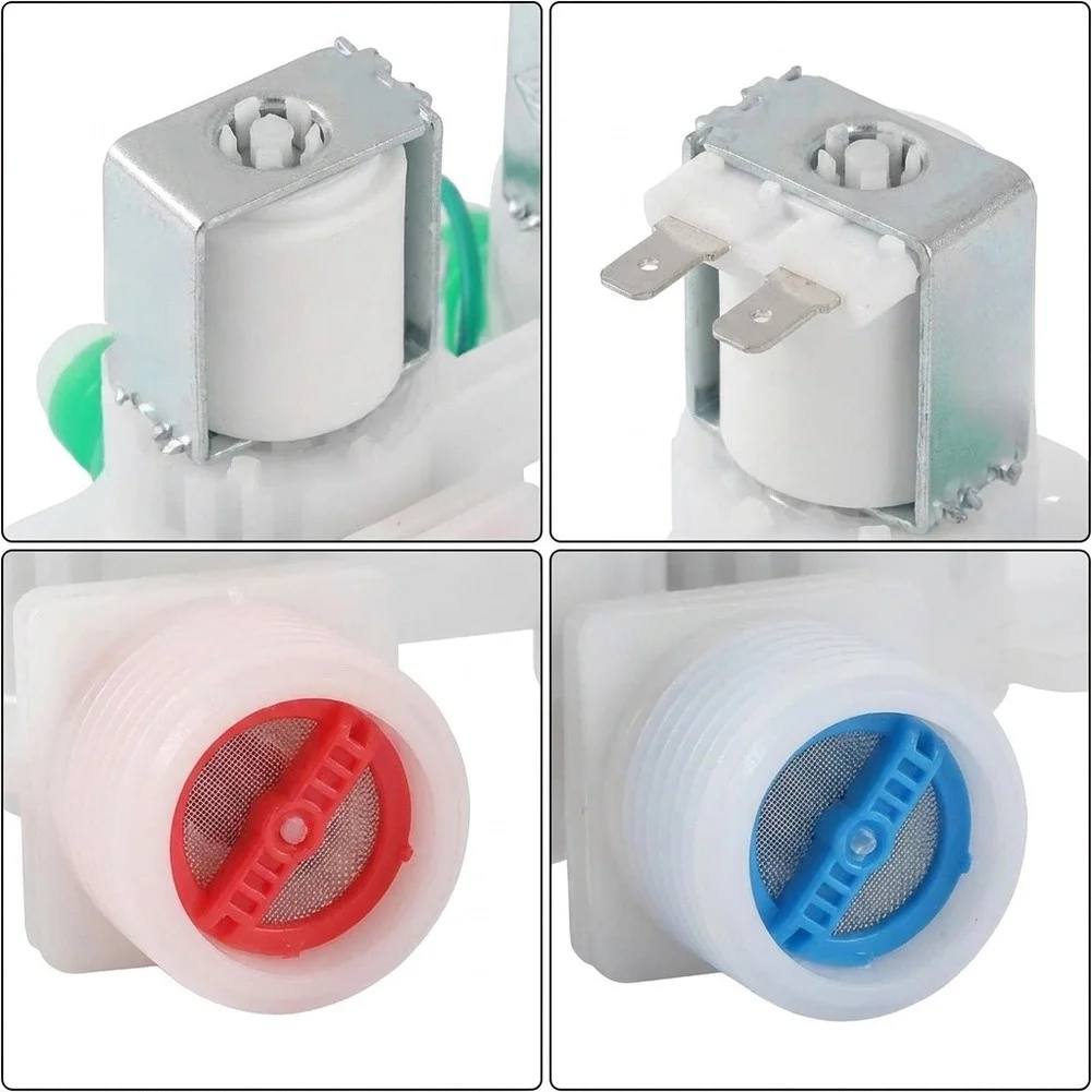 DC97-15459Q Water Inlet Valve ABS Metal 4 Coil For Samsung Washing Machine WA51A5505ACUS Leak Repair Home Appliance Parts
