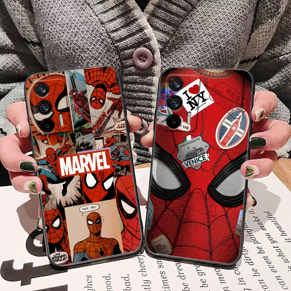 Marvel's The Avengers Spider-Man Phone Case For Realme C65 C63 C55 C53 C35 C33 C30S C30 S21Y C21 C20 C11 NARZO 50 X50 GT Case