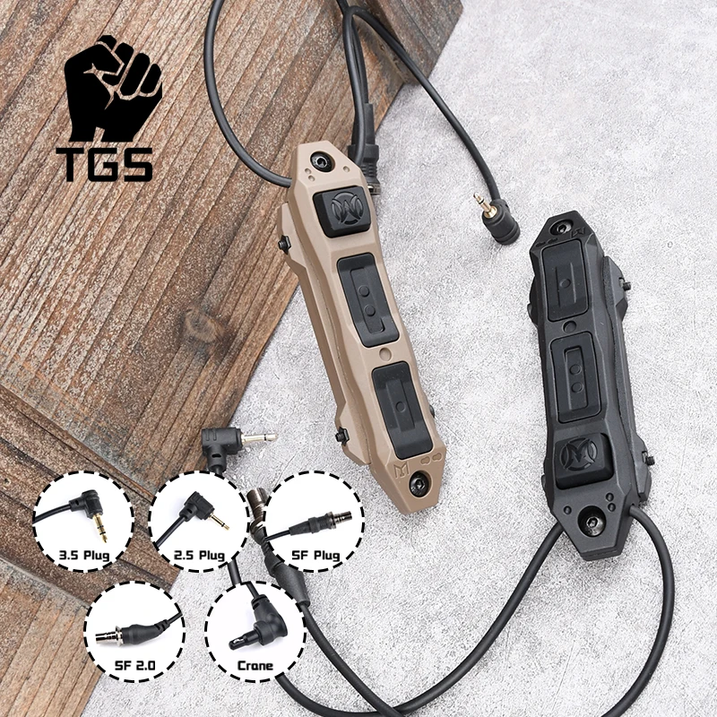 

WADSN Tactical Airsoft Pressure Switch For DBAL A2 PEQ-15 NGAL Laser M600 M300 Flashlight Remote Dual Function Switch Button