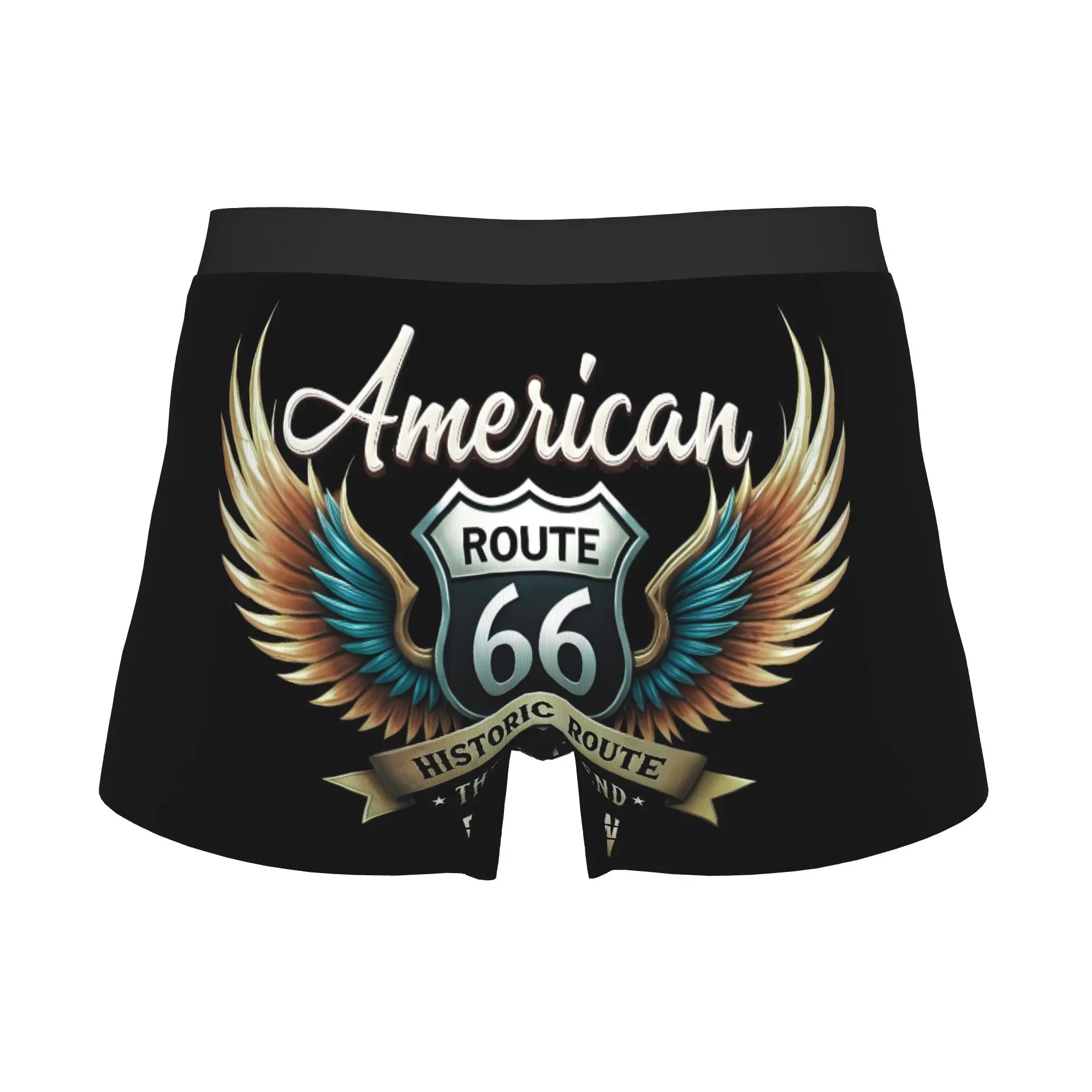 Route 66 Road Trip Boxers Shorts Mens Vintage Adventure Briefs Underwear Funny Underpants