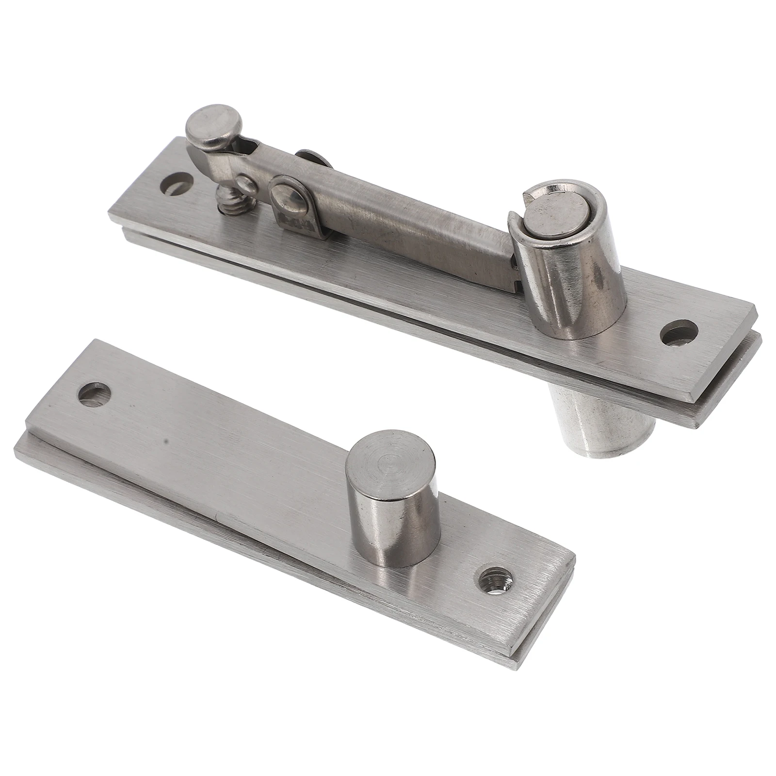 

2pcs Stainless Steel Dual Swing Hidden Rotating Automatic Self-Closing Door Hinge Heavy Duty For Kitchen Bathroom