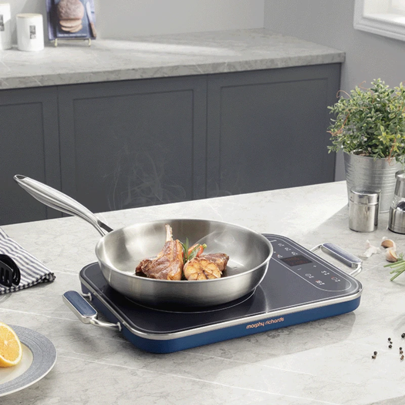 Cocina de Inducción doméstica pequeña multifunción, cocina electromagnética, olla caliente, estufa de batería inteligente de alta potencia