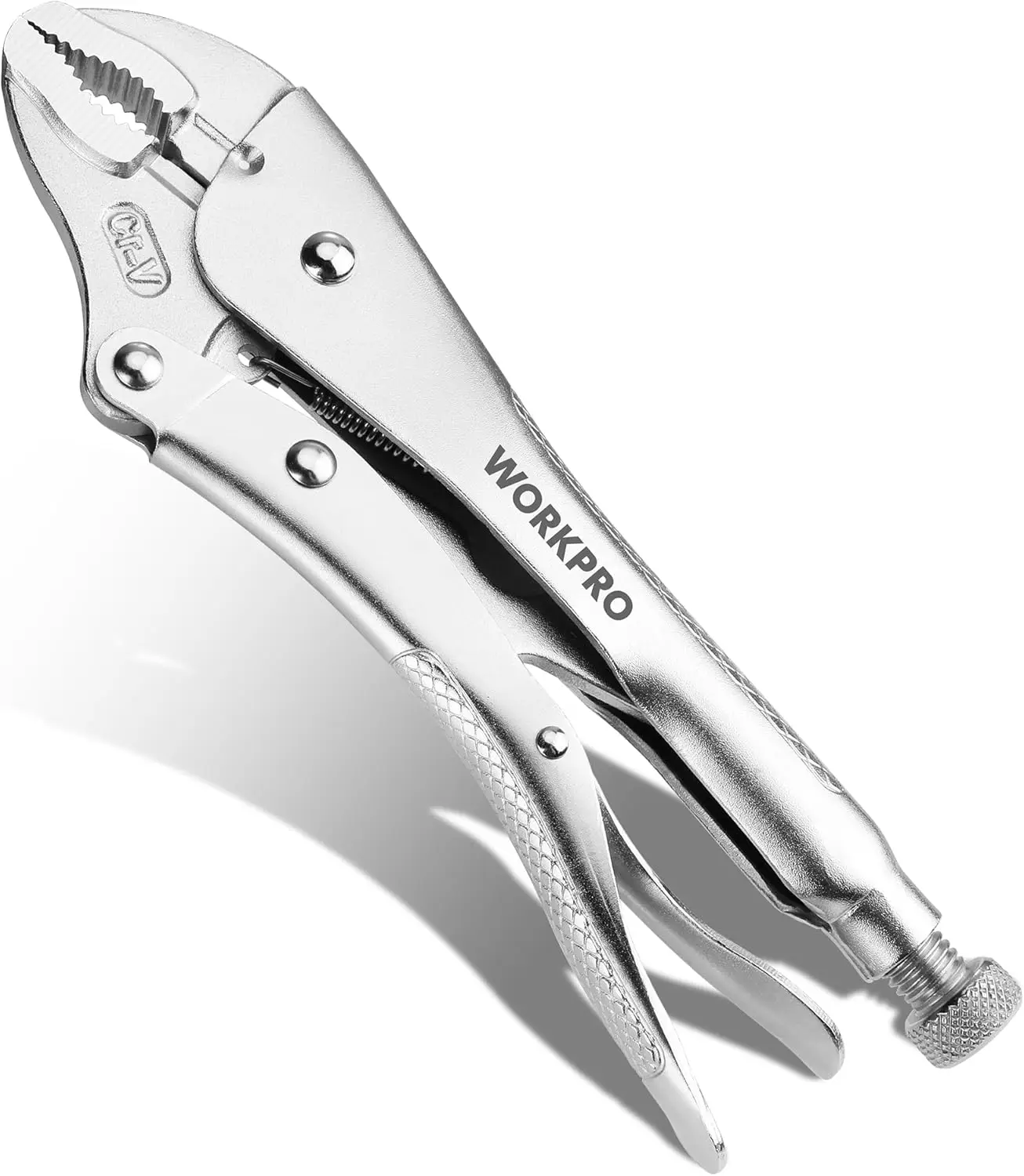 

10-Inch Curved Jaw Locking Pliers with Wire Cutter, Adjustable Vise Grips for Clamping and Welding