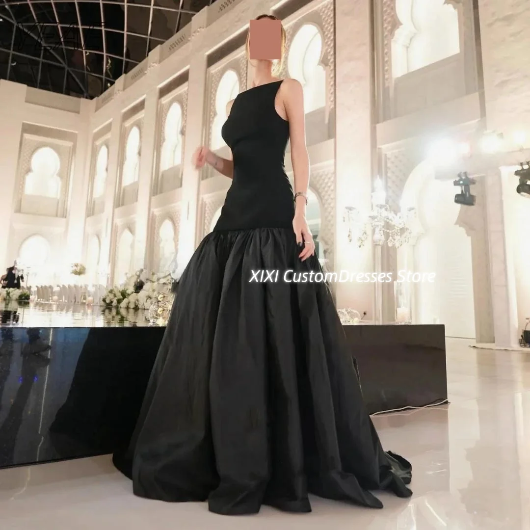 Customized فستان حفلات الزفاف Mermaid Scoop Neckline Floor-Length Luxury Dresses Evening 2025 Ruffle Zipper Up Elegant Dresses