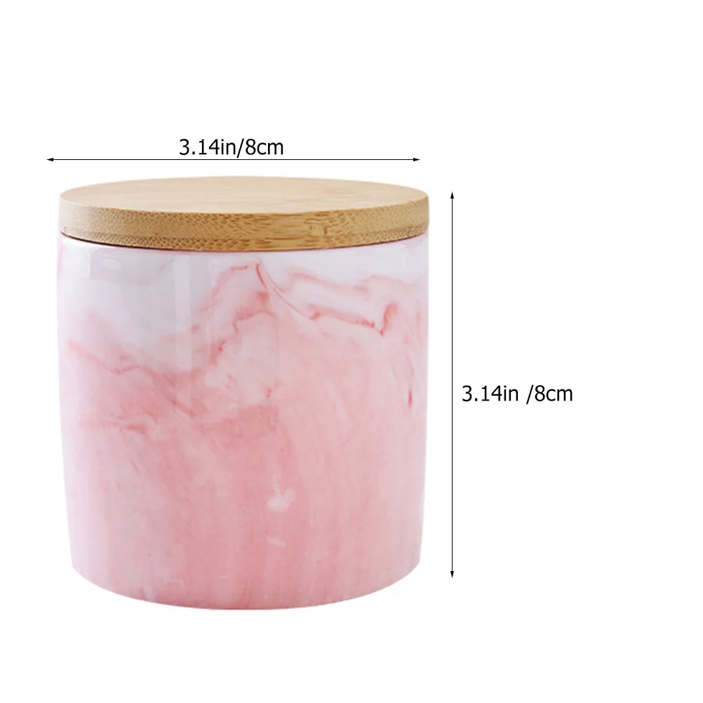 Jarra de almacenamiento de cerámica veteada, accesorio de cerámica, práctico recipiente para té