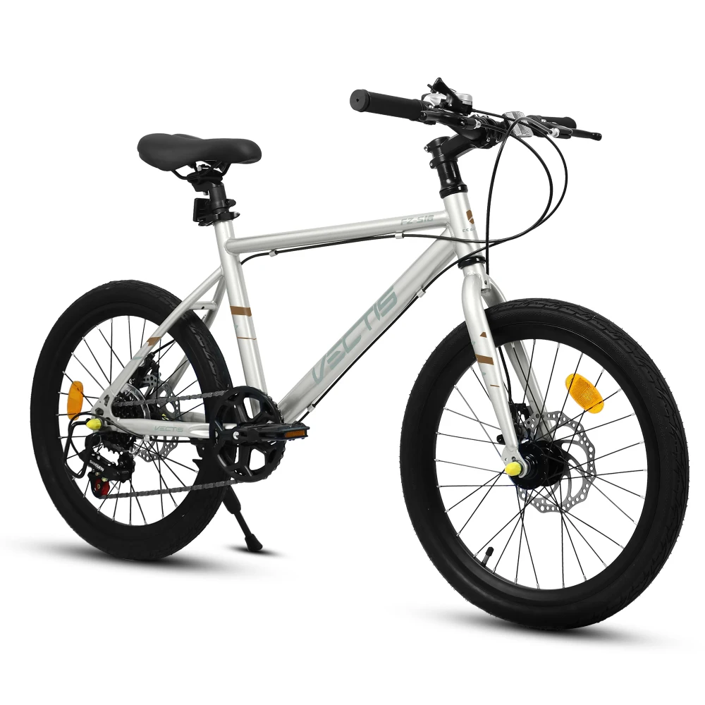 

A20183 Kids Bike6-12Yrs,20 Inch Unisex,7-Speed Steel Frame,Dual Disc Brakes,20x1.75 Tires,4 Colors