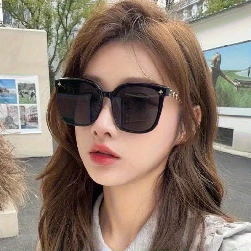 5PCS New Korean Large Frame Sunglasses Driving Frame Eyeglass Eyewear Street Photo Internet Celebrity Glasses