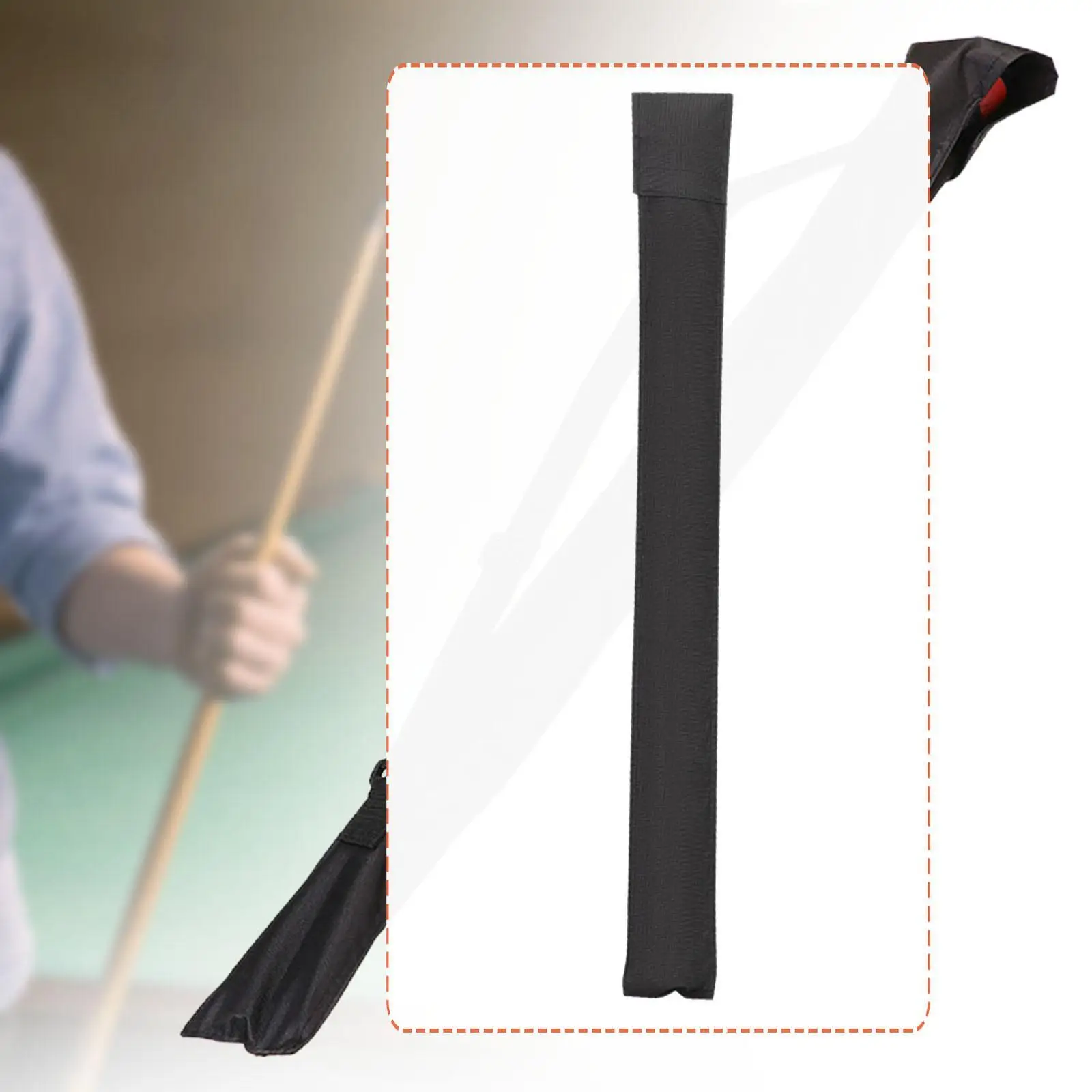 

Pool Cue Case Portable with Shoulder Strap Handle Billiard Rod Carrying Case L