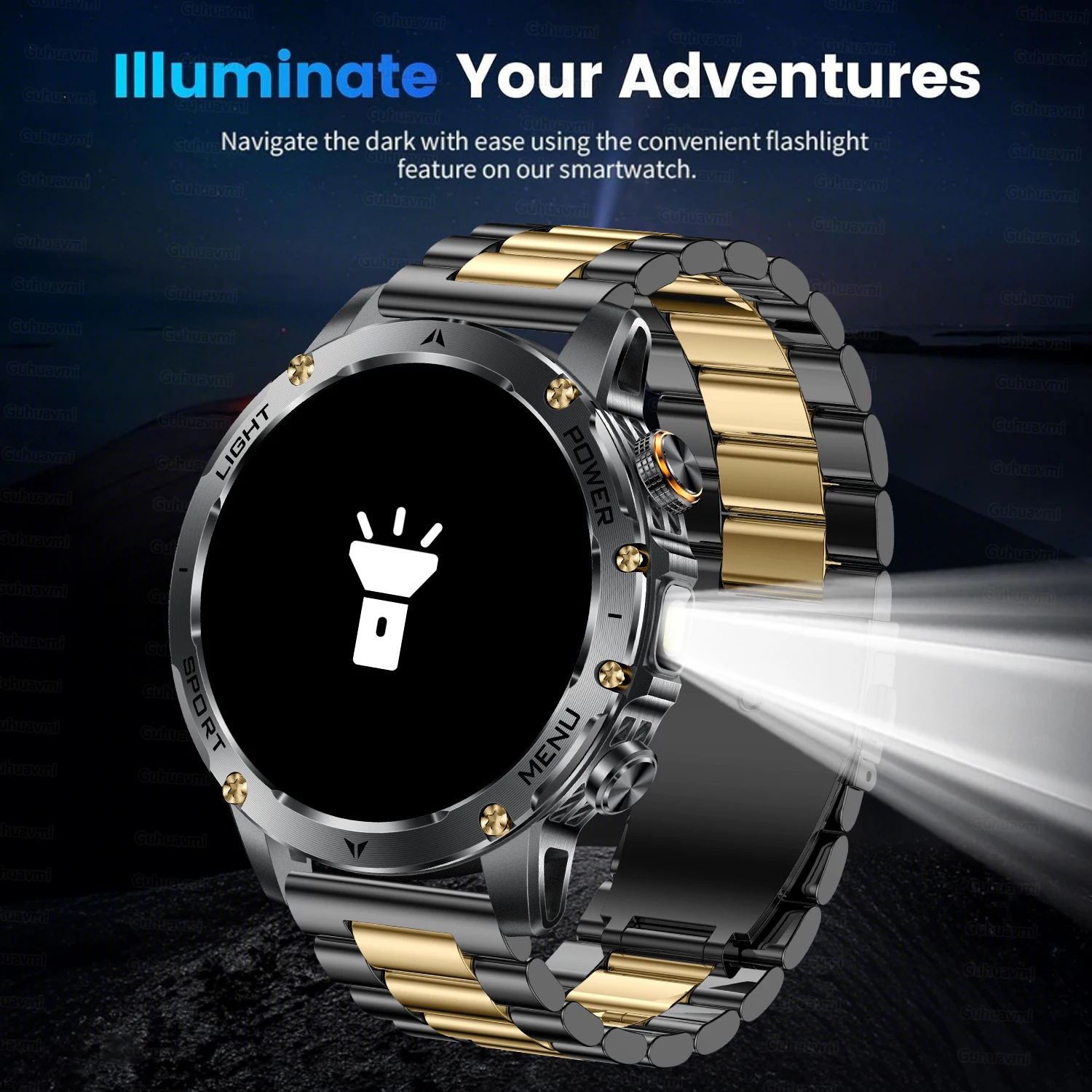 2025 novos homens militares trex3 1000mah bateria relógio inteligente ao ar livre 1.7 polegadas hd à prova dwaterproof água lanterna led bluetooth chamada smartwatch