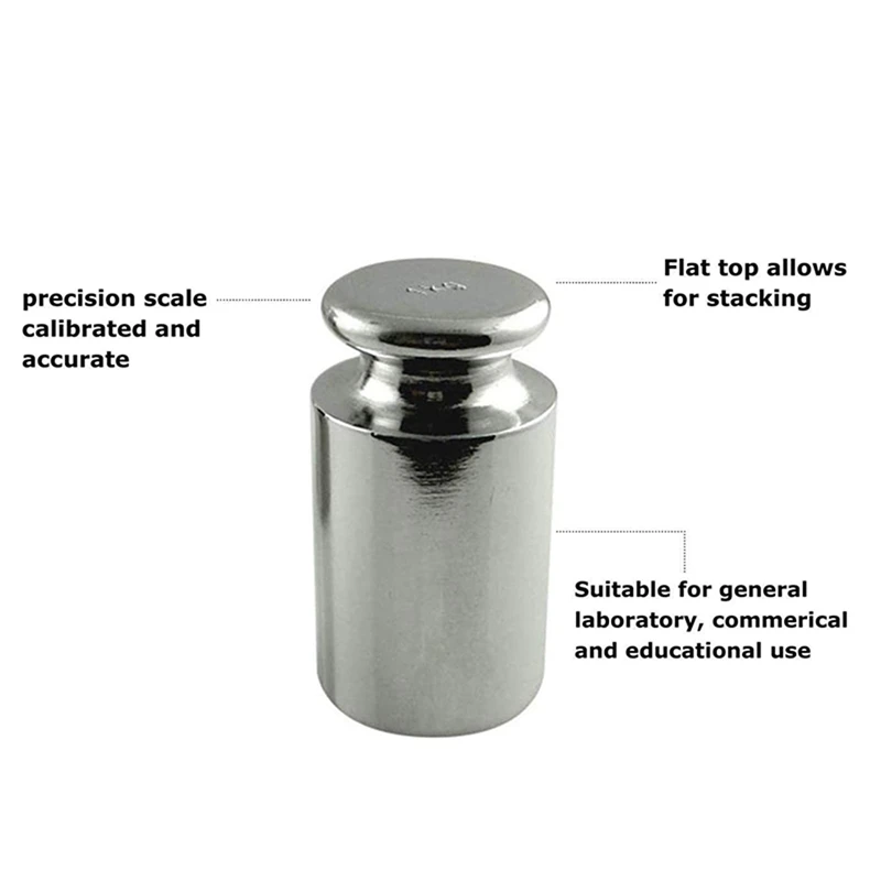 2X Calibration Weight For AWS Digital Scale, Carbon Steel, Chrome Finish, 1000G (1KG WGT)