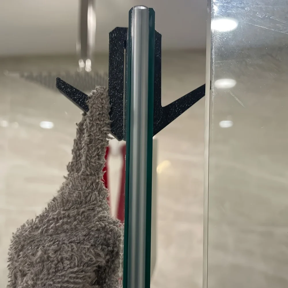 Modern Plastic Shower Double-sided Hooks Easy-to-install Bathroom Hooks For Hanging Towels Long-lasting And Durable