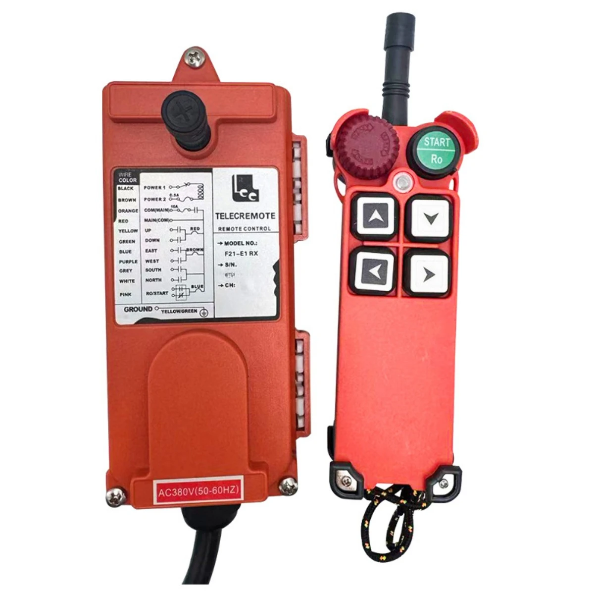F21-4S 4 Buttons Single Speed Industrial Wireless Remote Controller Hoist Track Lifting Equipment Radio Control Replacement