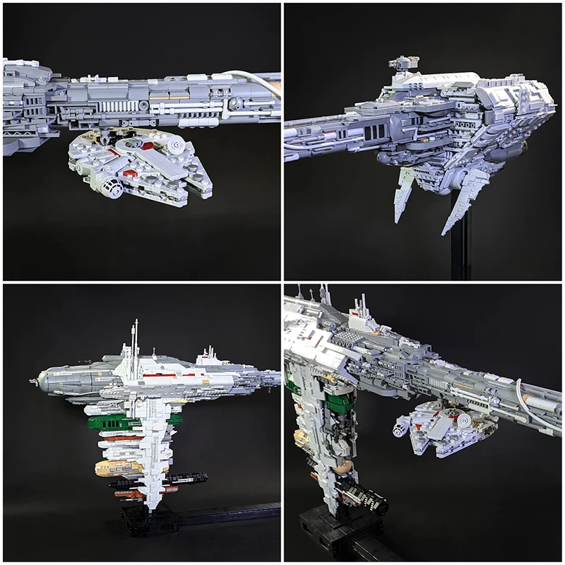 MOC Space Wars Classic Movie Spaceship Nebulon-B Frigate Bricks Assembly Model Spaceship Military Battleship Brick Toy Gift