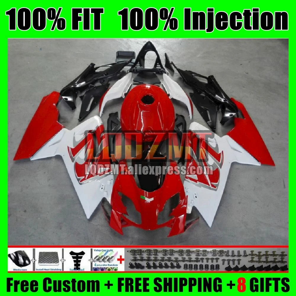 Injection For Aprilia RSV125 RS125 06 07 08 09 10 11 110No.17 RS-125 RS 125 Red white 2006 2007 2008 2009 2010 2011 Fairings