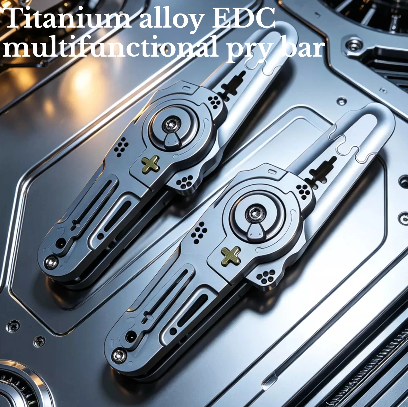 Multi Functional High-end Pry Bar Titanium Alloy EDC Portable Outdoor Emergency Household Hand Tool