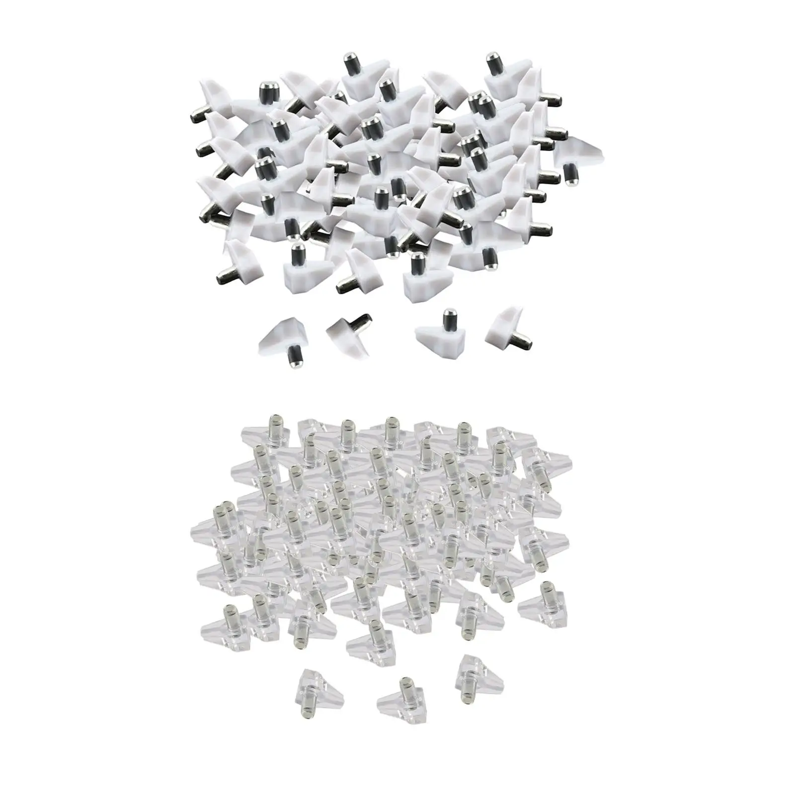 100 Pieces Shelf Pins, Cabinet Furniture Support Pegs, Shelves Support, Replacement Shelf Studs for Cupboard Kitchen Furniture