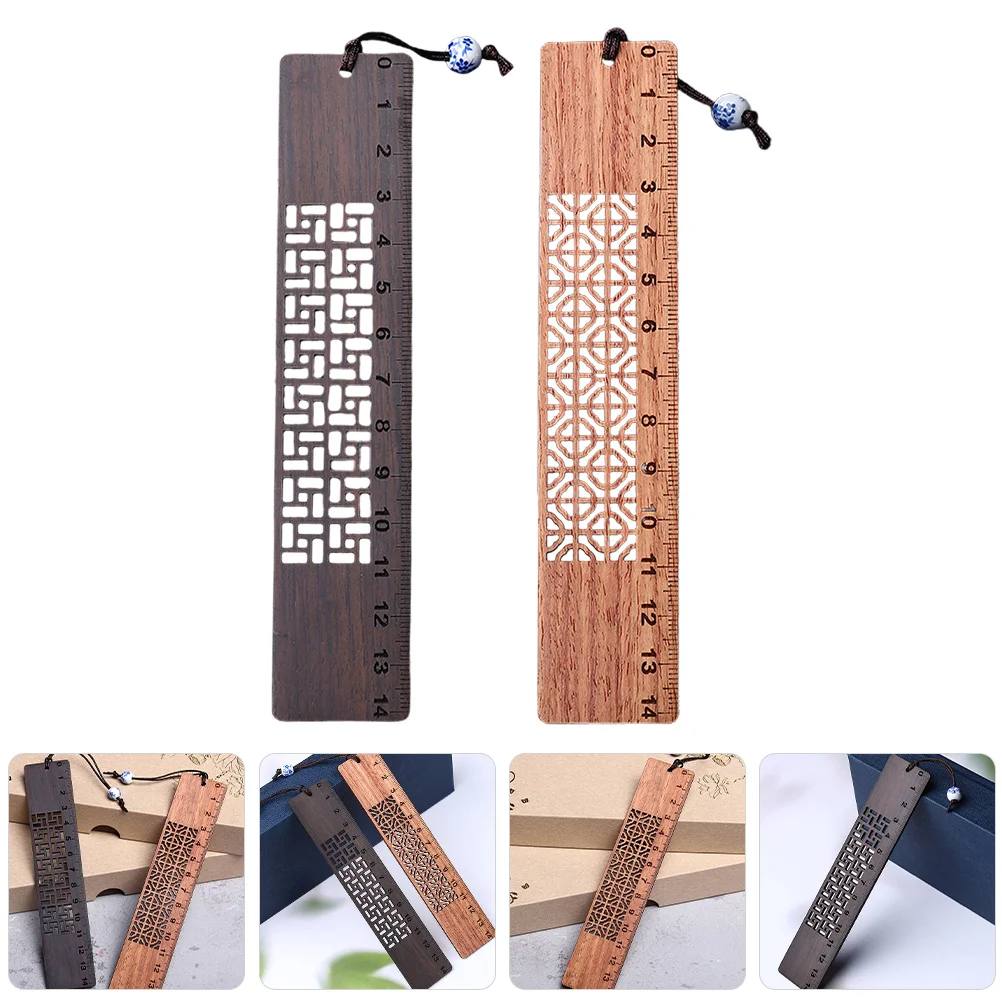 

2Pcs Wooden Bookmark with Scale Unique Bookmarks for Teens Book Lovers Family Gifts Ideas Bulk Bookmarks for Adults