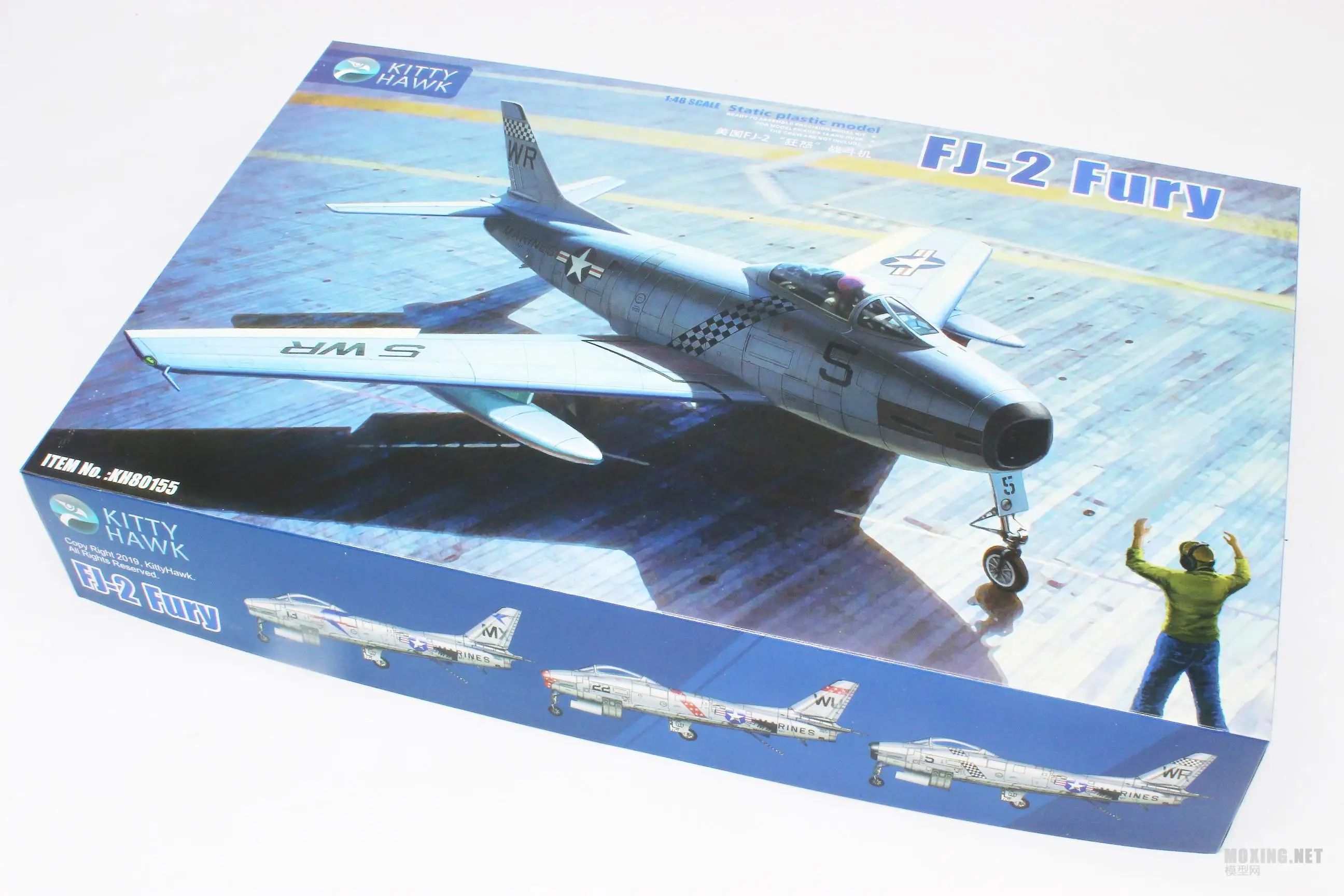 Kitty Hawk KH80155 1/48 scale FJ-2 Fury Plastic Model Kit plane