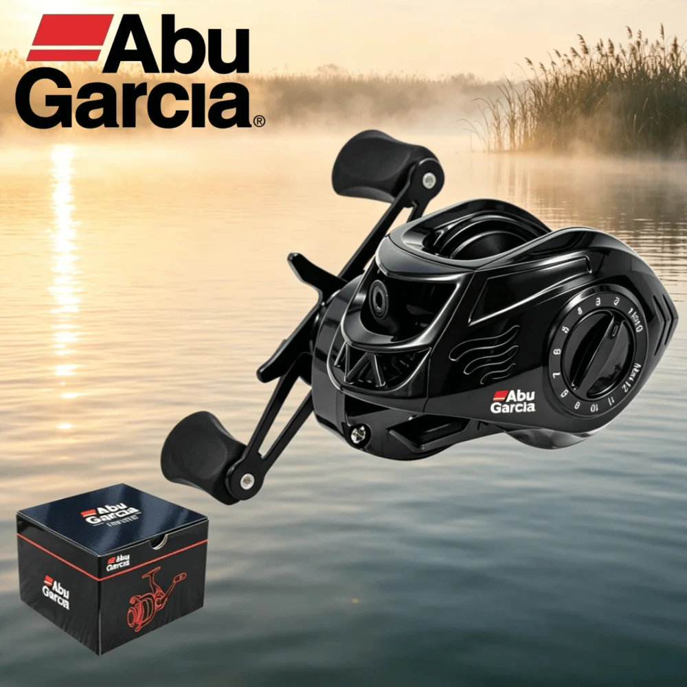 Neue Abu Garcia Baitcasting-Rolle 7,2:1 Hochgeschwindigkeits-Übersetzungsverhältnis Magnetisches Bremssystem CNC-Aluminiumspule Leichtgewichtige Angelrolle