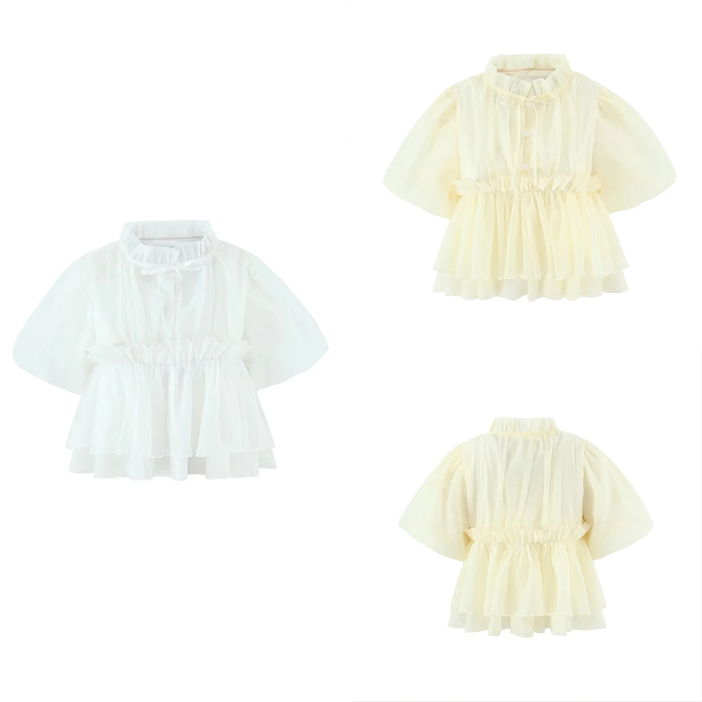 

Зима 2022, новинка Faion, женский ор Све, кукла irt, галстук-бабочка, универсальный универсальный милый топ с цветочным узором Sve Personali