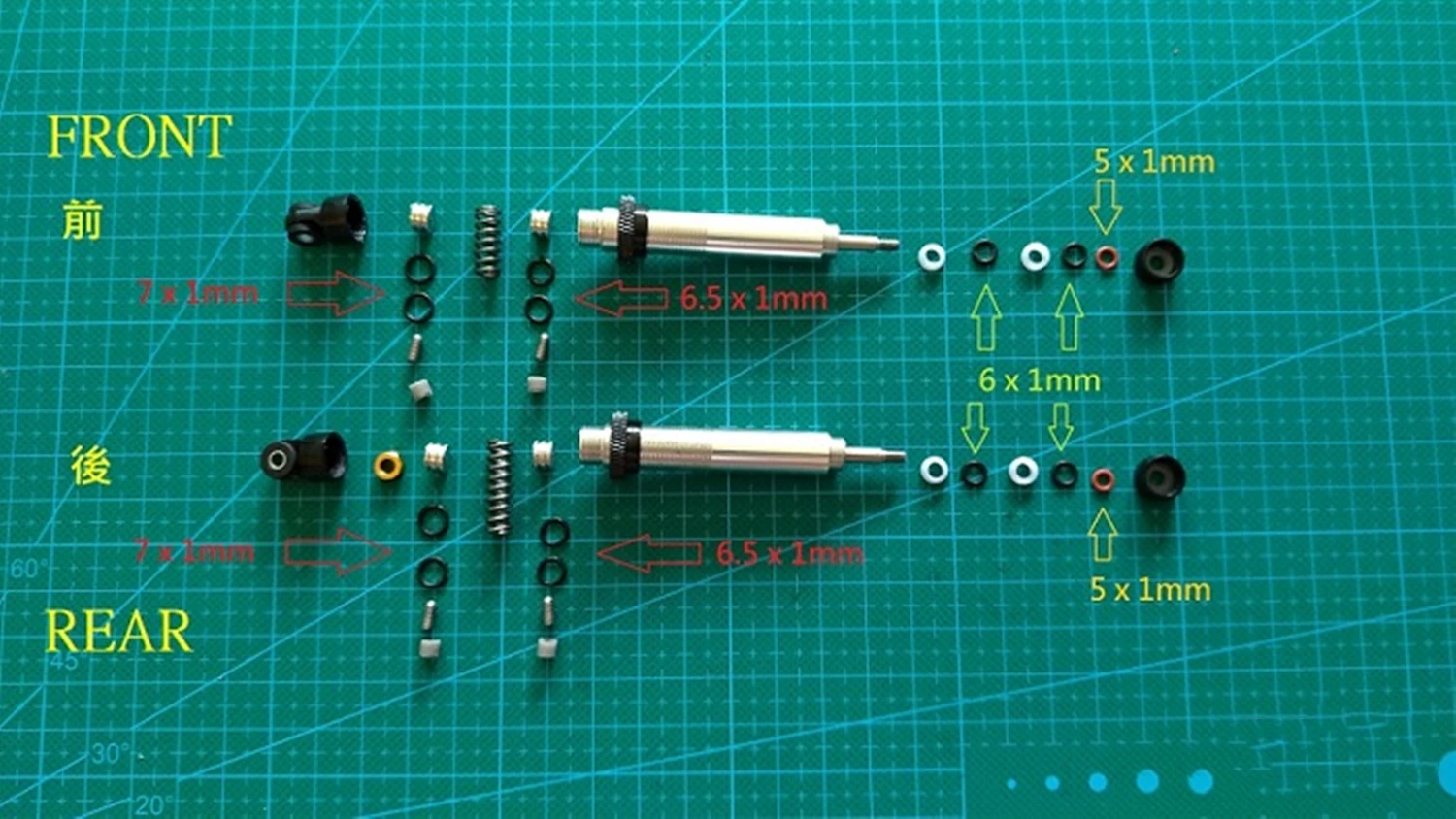 CAPO JKMAX Pneumatic Shock Absorber Special Modification Kit 1/8 Simulation Climbing Car OP Upgrade Parts