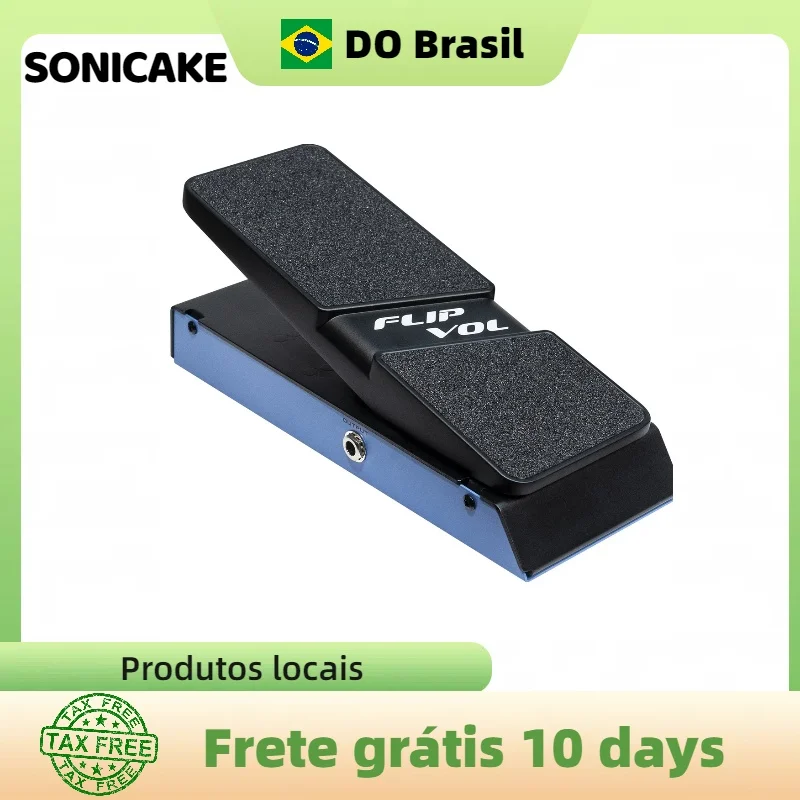 SONICAKE FlipVol no Brasil: Combo de Pedal de Expressão EXP e Volume Passivo QEP-20 com Case de Metal