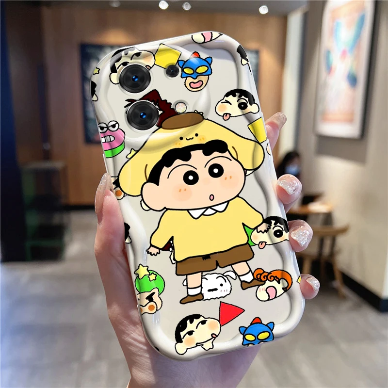 Comics C-Crayones S-Shins-chanes For Xiaomi Redmi Note 13 12 12S 11S 11 10 9 8 10A 9C 9T Pro Plus 5G Wave Oil Soft Phone Case