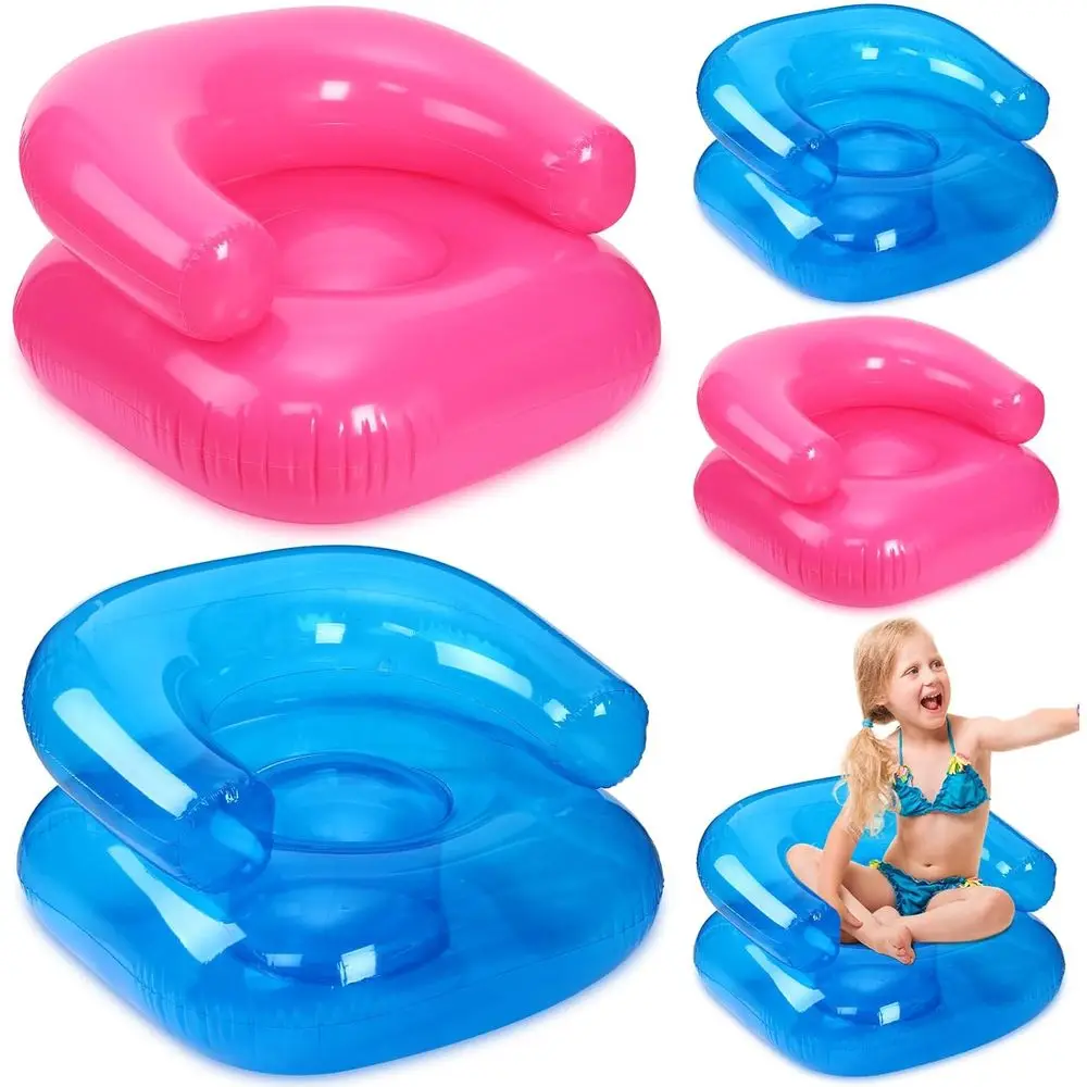 4 Uds. Sillas Iatable para niños de 28 pulgadas, sillas hinchables, muebles Iatable, novedad, asiento de sofá inflable, sofá de aire impermeable de PVC para
