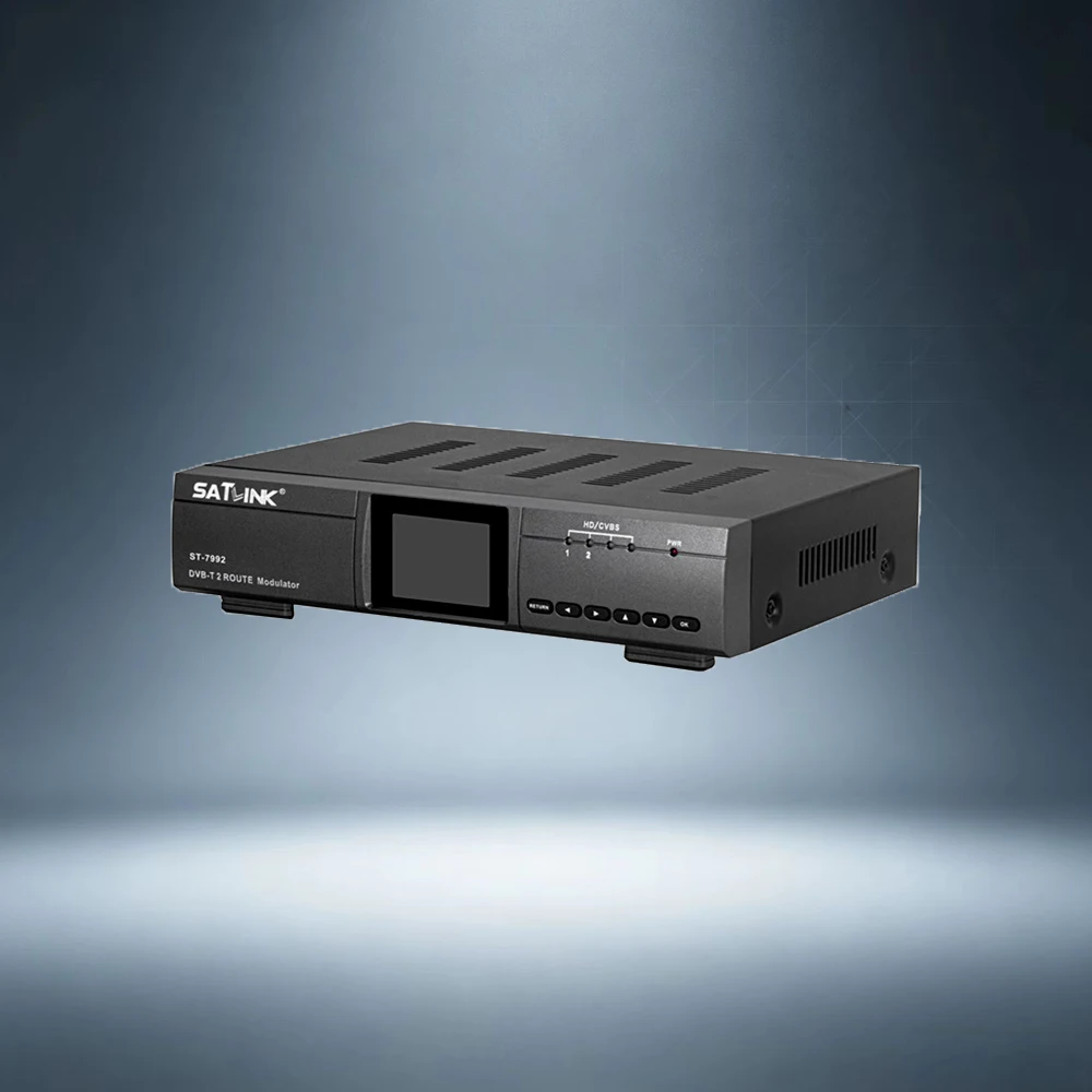 Original Satlink WS-7992 Dual Channel HD DVB-T Digital RF Modulator Support HDMI & AV Input Rack Mount TV Signal Transmitter Pro