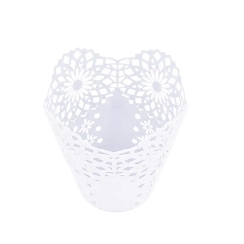 Desktop Hollow Flower Pen Holder Bucket Box Makeup Brush Pencil Storage Case Rotatable Pencil Storage Box Student Desktop Office