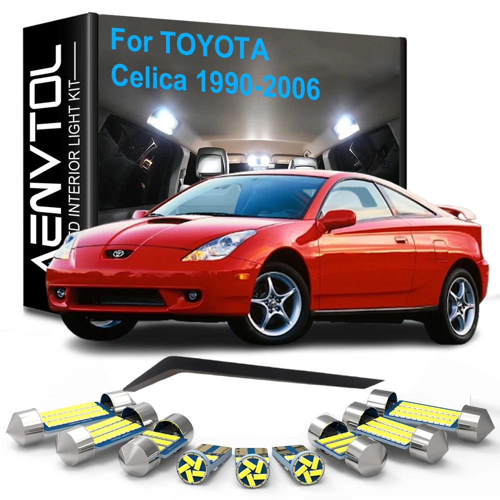 Carro led luzes interiores canbus para toyota celica t18 t20 t23 t180 t200 t230 1990-2006 auto cúpula leitura tronco lâmpada da placa de licença
