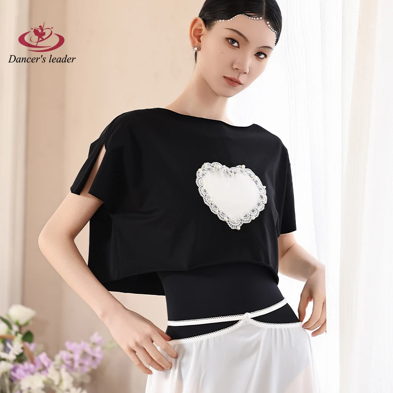 

Балетный трико для женщин, тренировочная одежда, кружевные цветочные палочки, гимнастическая обтягивающая одежда, одежда для выступлений, воздушная одежда для йоги, топ