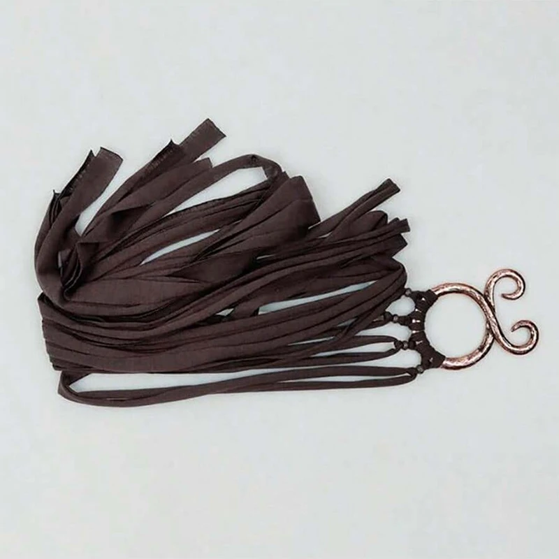 

Medieval Style Women Waist Belt Vintage Rope Knot Design with Irregular Metal Buckle Accessory