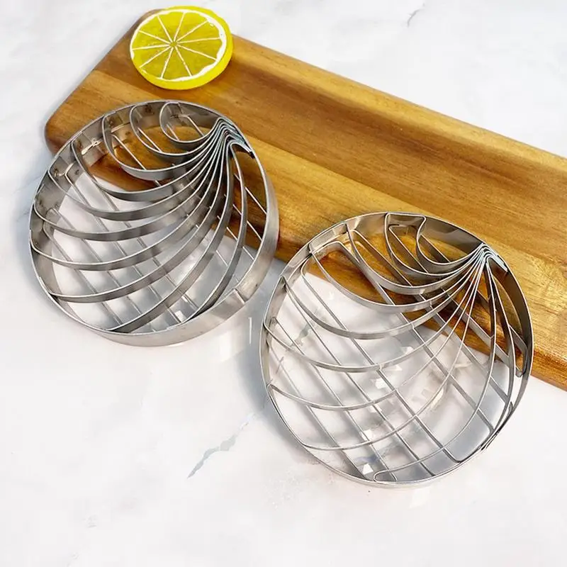 Cortador de concha de aço inoxidável, 4 polegadas, molde de pão de dois lados para massa mexicana, cortador em forma de pão, molde de bolo