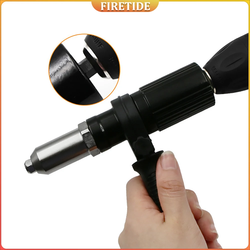 Rivet Gun Conversion Head Rivet Nut Tool 2.4/3.2/4/4.8mm Electric Rivet Gun Battery Riveter Riveting Machine For Cordless Drill