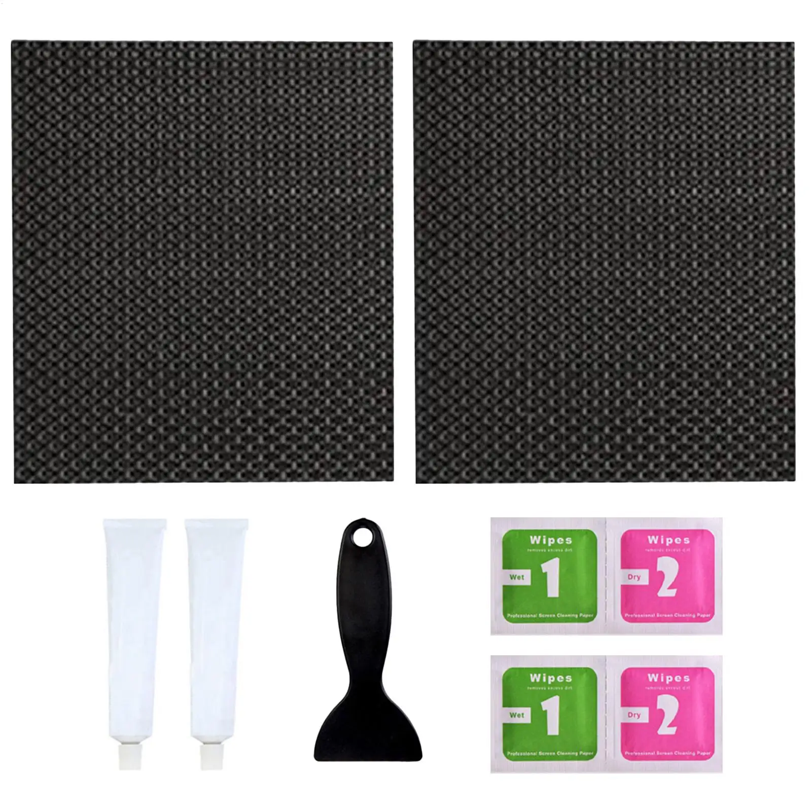 Kit de Reparación de Trampolín con 7 Parches Adhesivos, Parches para Colchoneta de Trampolín, Accesorios de Reparación Impermeables para Piscinas Inflables y Embarcaciones