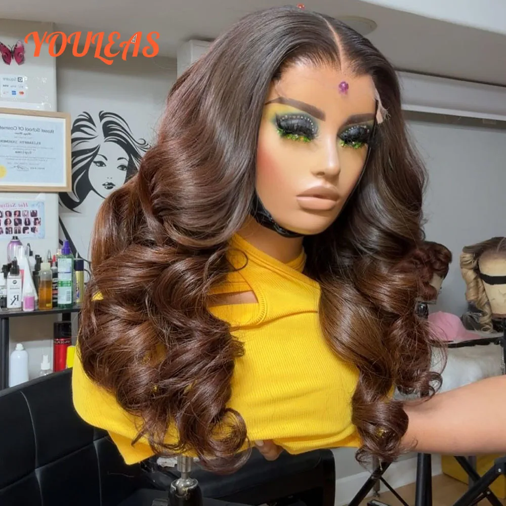 

Блондинка Парик Ombre 1b/4 Коричневый Цветной Парик Человеческих Волос Объемная Волна Кружева Передняя Бесклеевая Парики Человеческих Волос Предварительно Сорванные Готовые Для Ношения