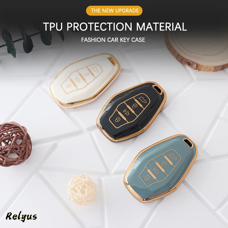 

Fashion Soft TPU Car Key Case Cover Protection Shell For Chery Jetour X70 Plus X90 Plus X70S X95 Keyless Holder Auto Accessories