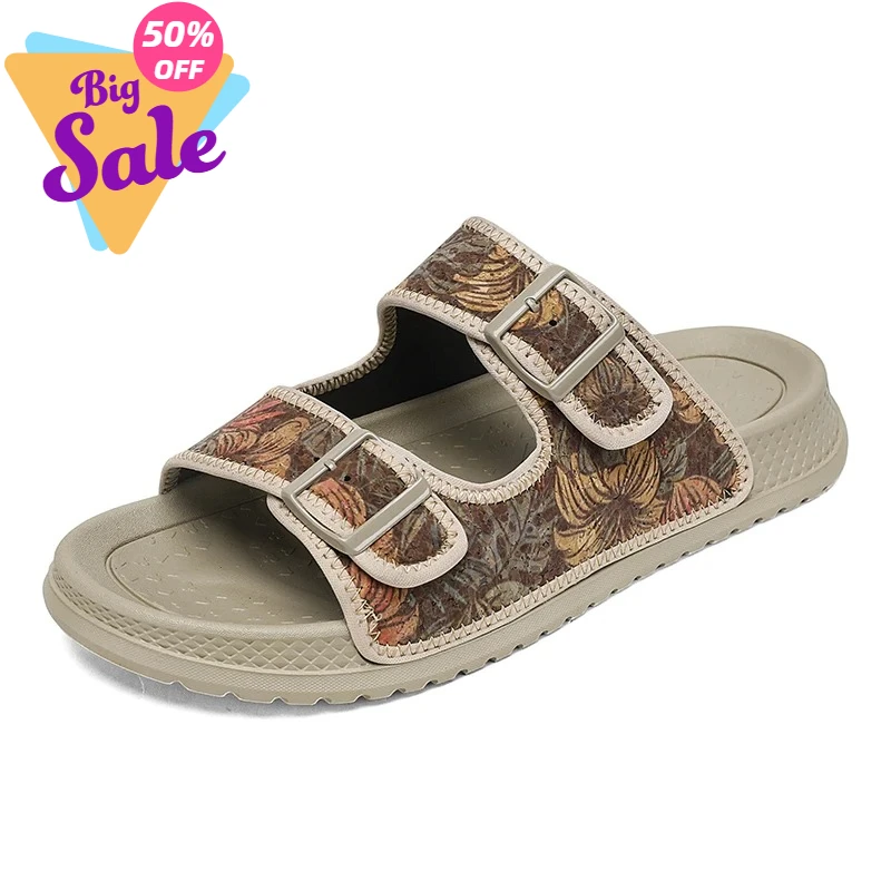 

Men's casual slip-on slippers New summer light beach shoes outdoor sports slippers fashion anti-slip youth city walking slippers
