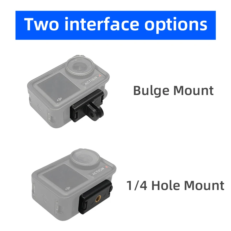 محول مغناطيسي لـ DJI OSMO Action 5 Pro Mount 1/4 واجهة جبل قوس لـ DJI Action 3 Action 4 ملحقات الكاميرا الرياضية