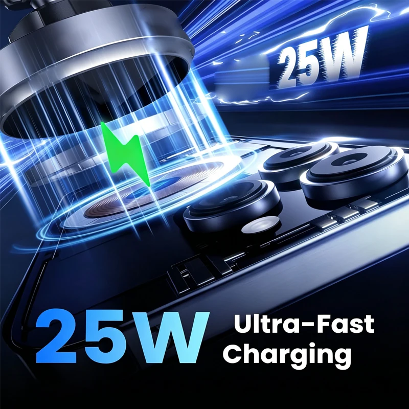 UYUXIO Consumer Electronics Magnetic Air Vent Wireless Car Charger Mount Strong Magnet 25W Ultra Fast Charging Car Phone Holder - view 5