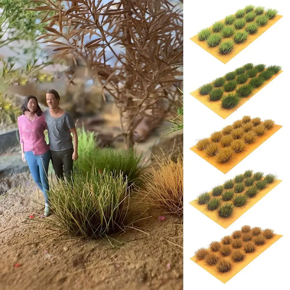 متعدد الألوان لتقوم بها بنفسك خصلات العشب الاصطناعي اكسسوارات النايلون العشب العنقودية متعدد التضاريس المشهد الصغير العشب خصلات نموذج #4